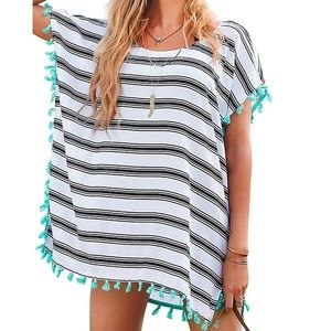 NWOT Chiffon Tassel Swimsuit Coverup